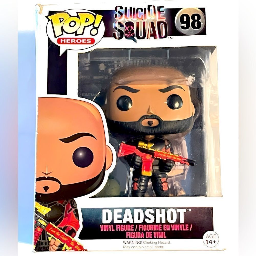 NIB FUNKO POP HEROES SUICIDE SQUAD’S DEADSHOT #98 COLLECTIBLE